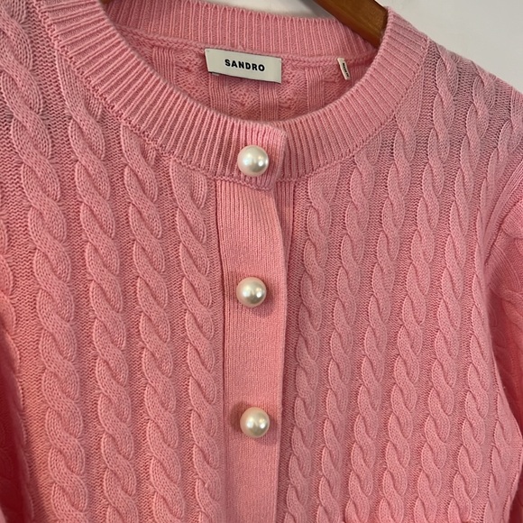 Elina Cable Knit Cropped Cardigan - Picture 3 of 7